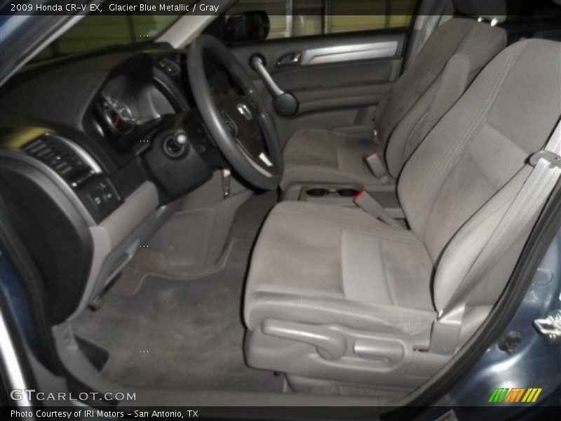 Glacier Blue Metallic / Gray 2009 Honda CR-V EX