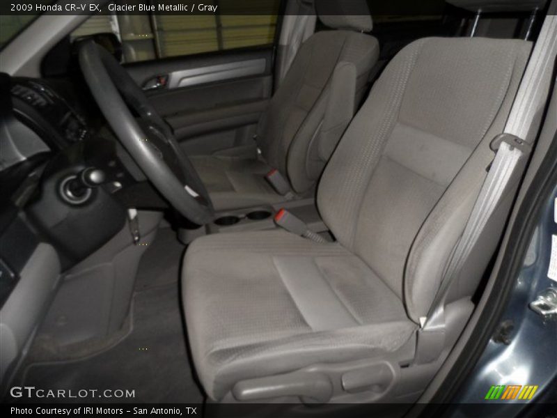 Glacier Blue Metallic / Gray 2009 Honda CR-V EX