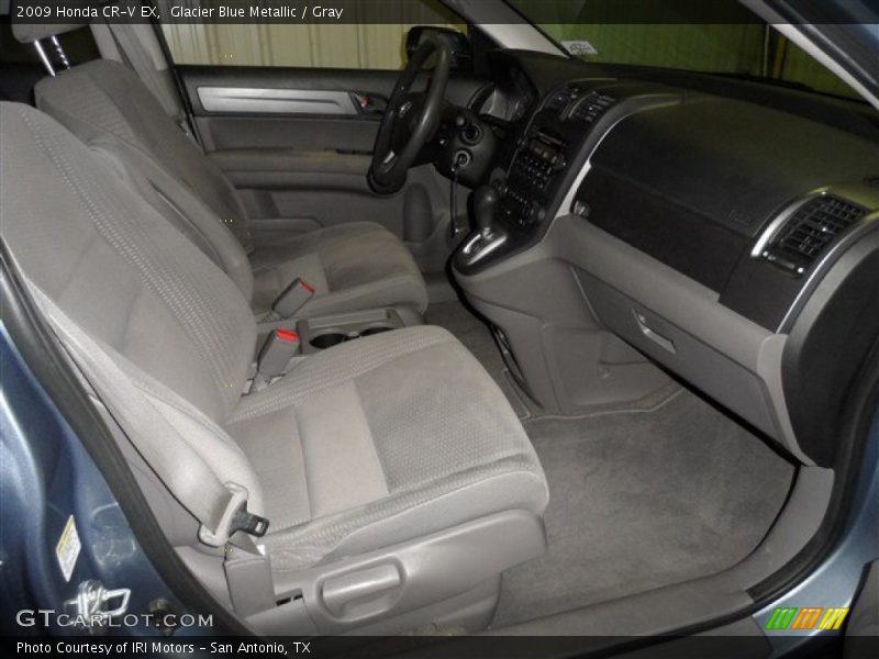 Glacier Blue Metallic / Gray 2009 Honda CR-V EX