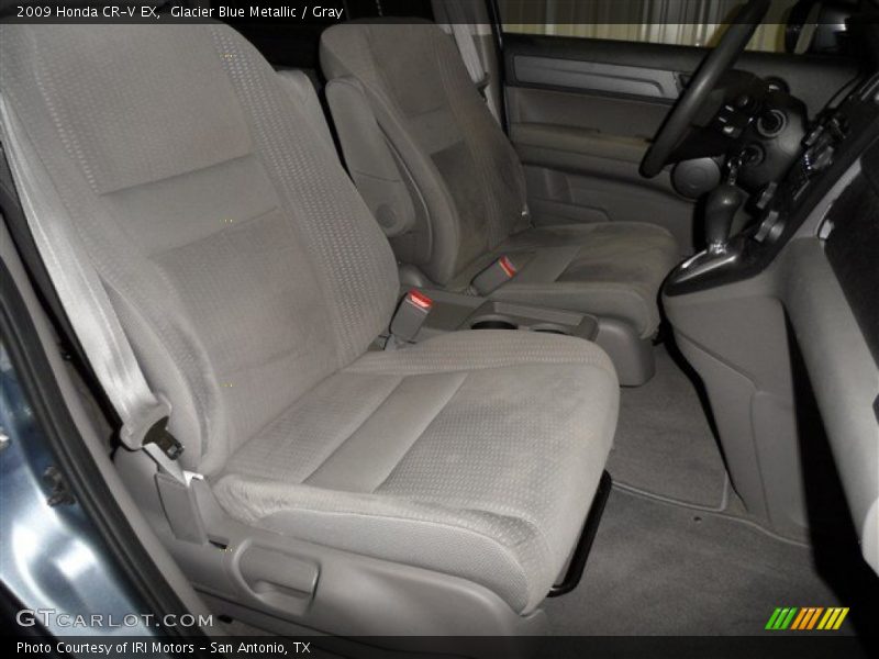 Glacier Blue Metallic / Gray 2009 Honda CR-V EX