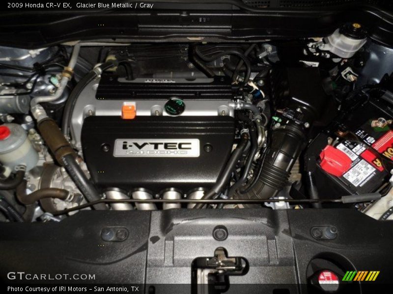 Glacier Blue Metallic / Gray 2009 Honda CR-V EX