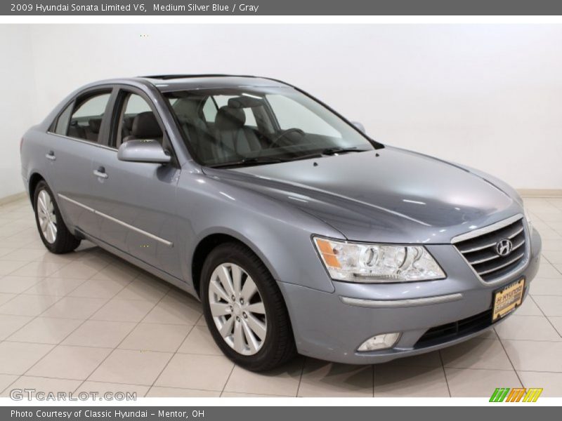 Medium Silver Blue / Gray 2009 Hyundai Sonata Limited V6