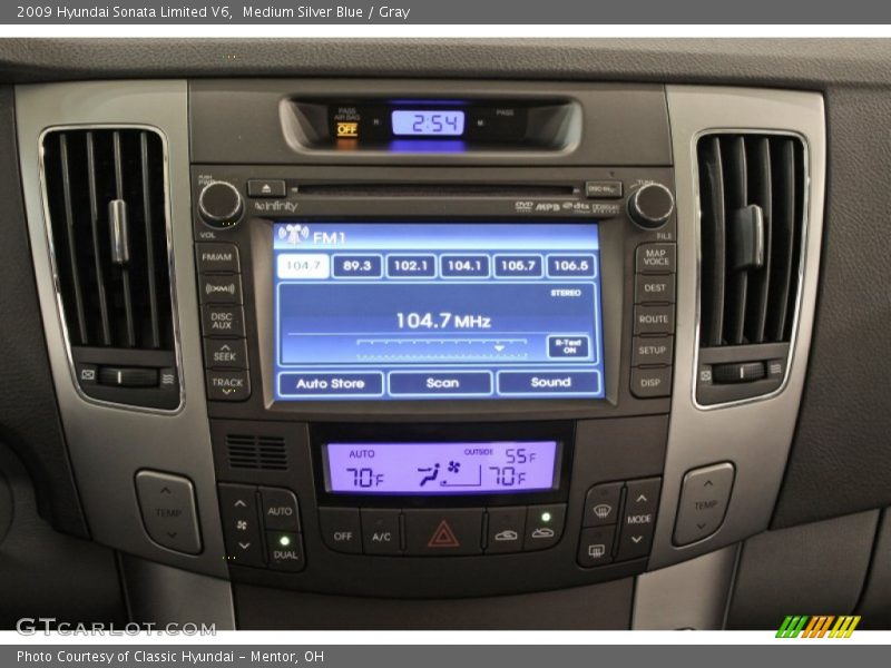 Medium Silver Blue / Gray 2009 Hyundai Sonata Limited V6