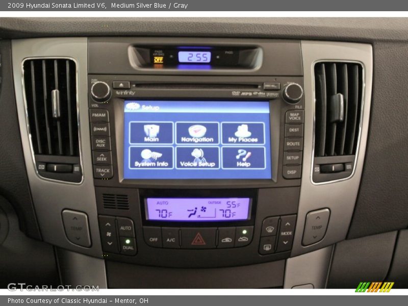 Medium Silver Blue / Gray 2009 Hyundai Sonata Limited V6