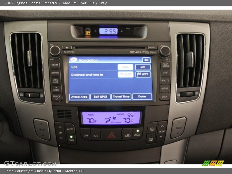 Medium Silver Blue / Gray 2009 Hyundai Sonata Limited V6