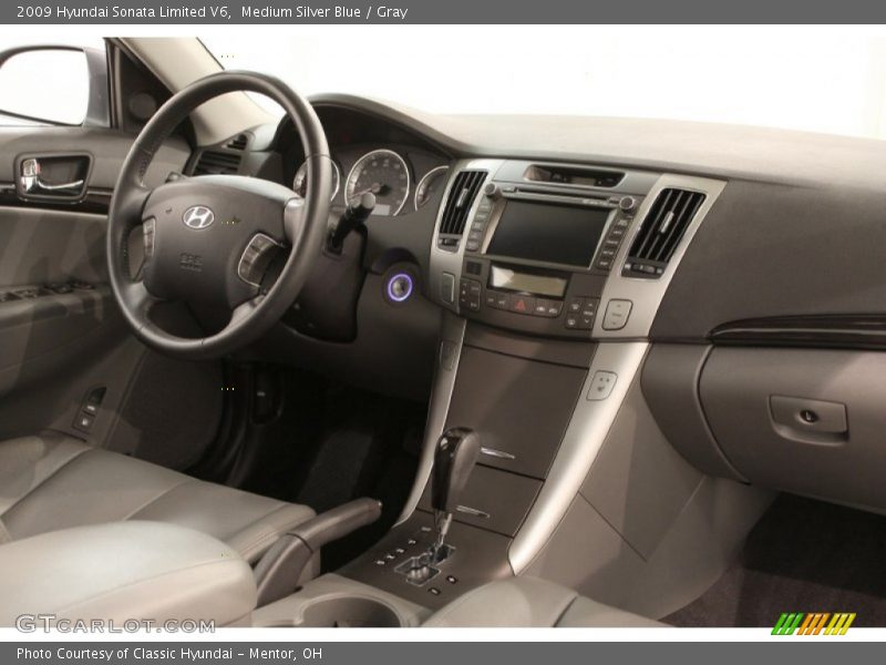Medium Silver Blue / Gray 2009 Hyundai Sonata Limited V6