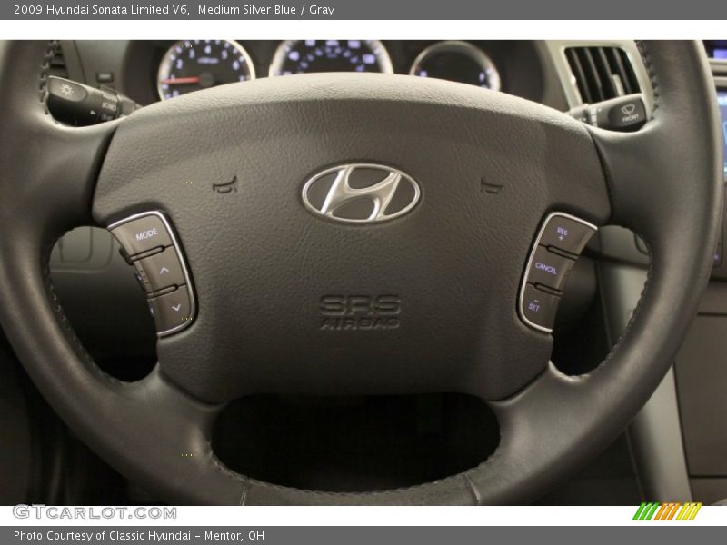 Medium Silver Blue / Gray 2009 Hyundai Sonata Limited V6