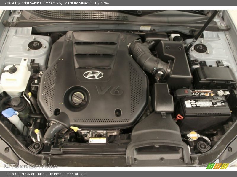 Medium Silver Blue / Gray 2009 Hyundai Sonata Limited V6