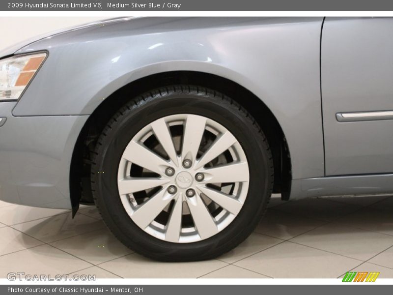 Medium Silver Blue / Gray 2009 Hyundai Sonata Limited V6