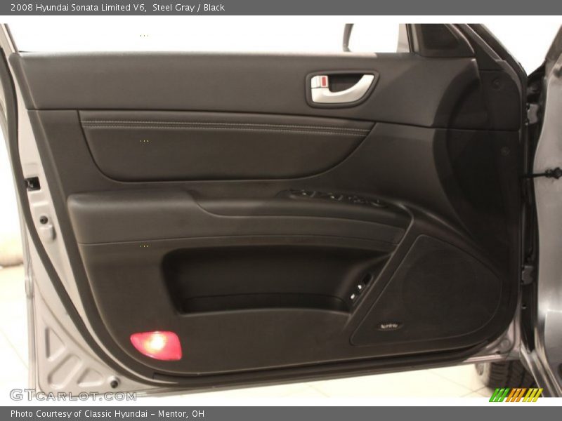 Steel Gray / Black 2008 Hyundai Sonata Limited V6