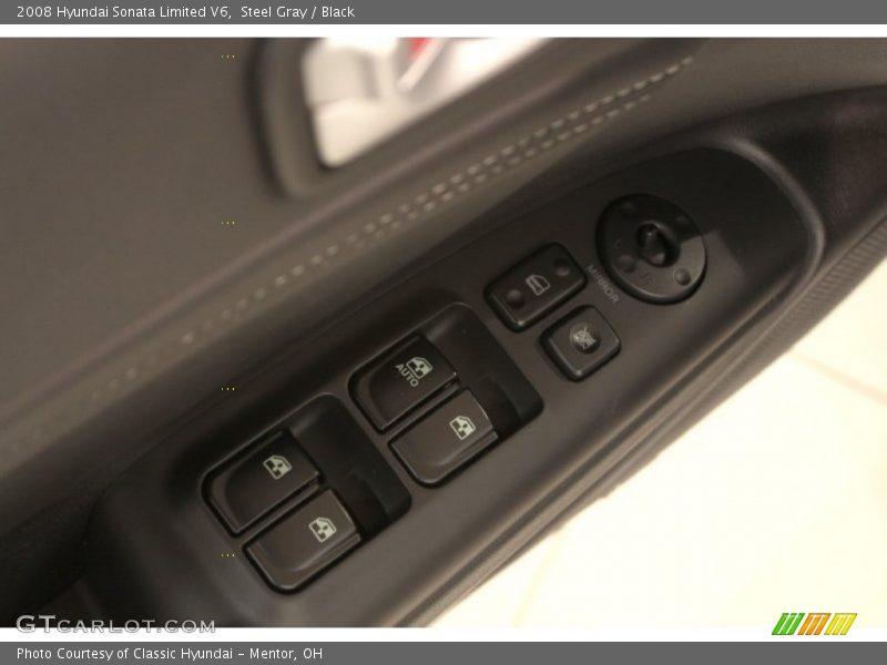 Steel Gray / Black 2008 Hyundai Sonata Limited V6