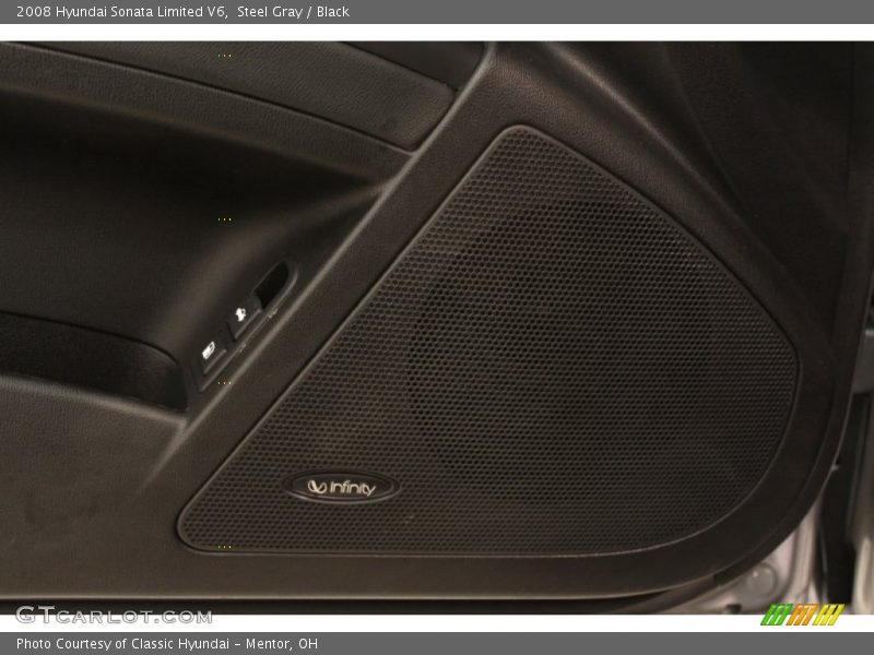 Steel Gray / Black 2008 Hyundai Sonata Limited V6