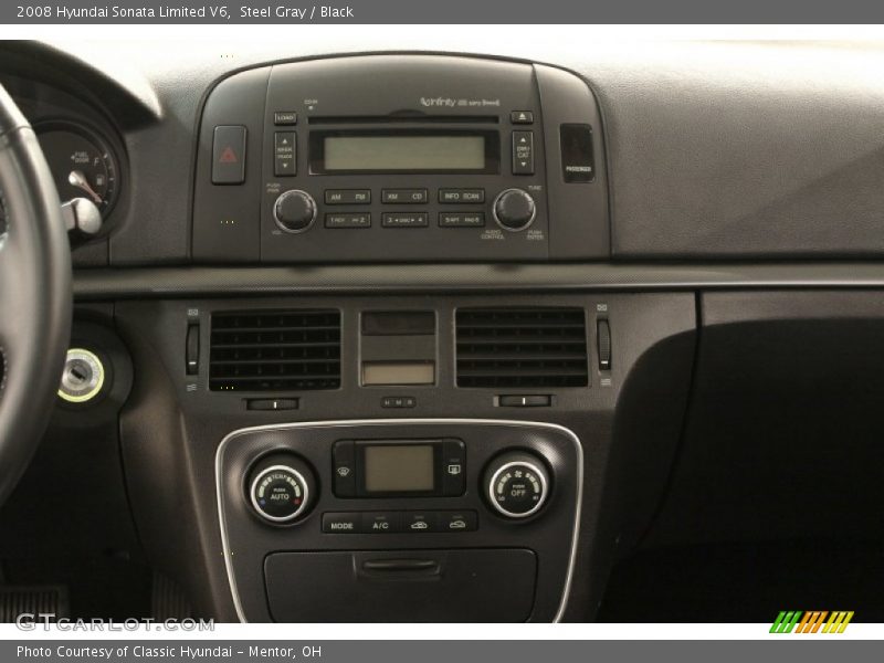 Steel Gray / Black 2008 Hyundai Sonata Limited V6