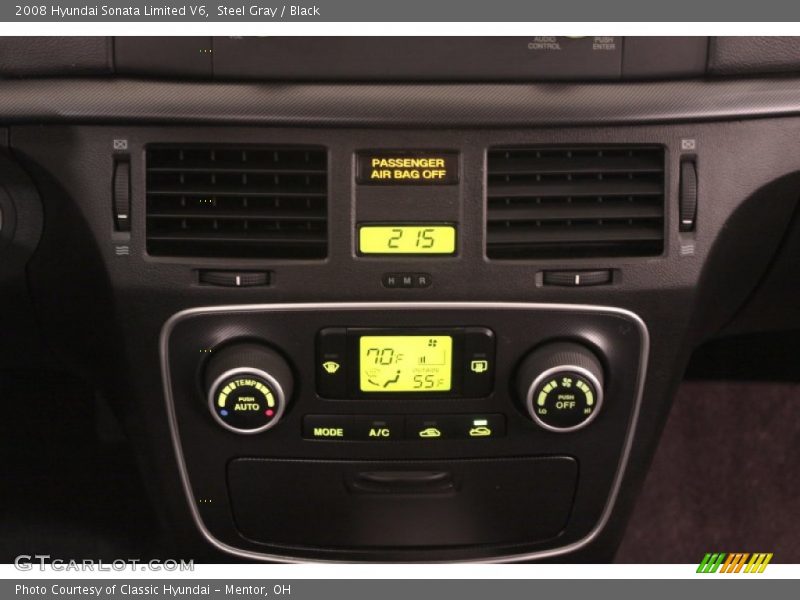 Steel Gray / Black 2008 Hyundai Sonata Limited V6