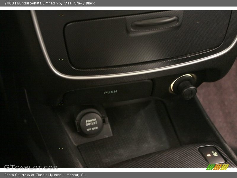 Steel Gray / Black 2008 Hyundai Sonata Limited V6