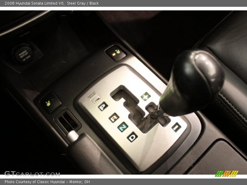 Steel Gray / Black 2008 Hyundai Sonata Limited V6