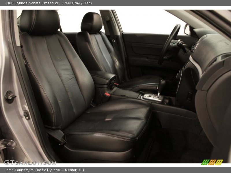 Steel Gray / Black 2008 Hyundai Sonata Limited V6