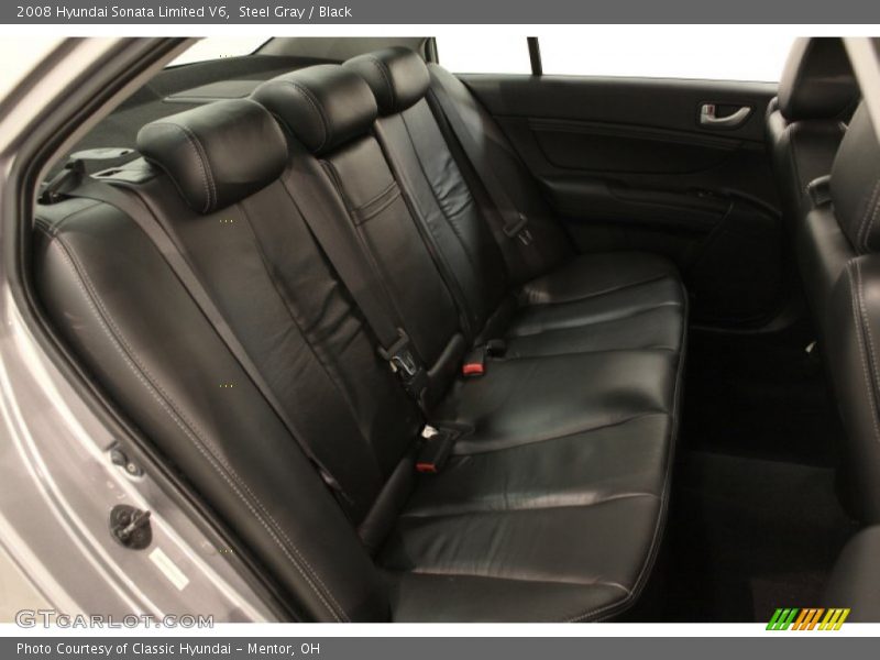 Steel Gray / Black 2008 Hyundai Sonata Limited V6