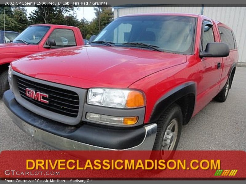 Fire Red / Graphite 2002 GMC Sierra 1500 Regular Cab