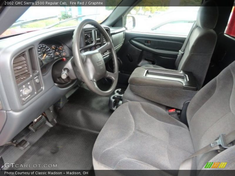 Graphite Interior - 2002 Sierra 1500 Regular Cab 