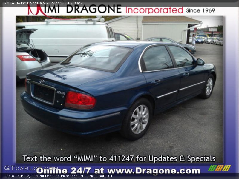 Ardor Blue / Black 2004 Hyundai Sonata V6