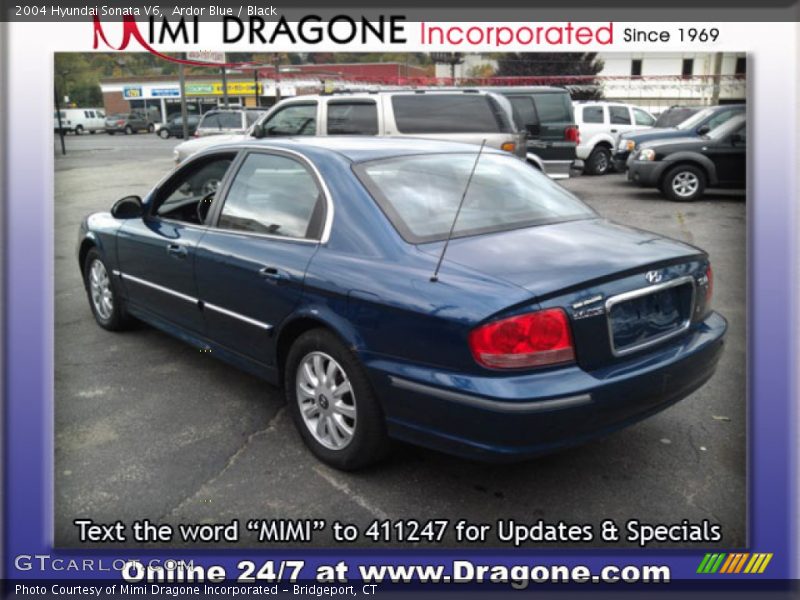 Ardor Blue / Black 2004 Hyundai Sonata V6