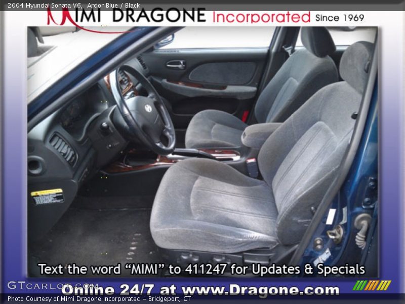 Ardor Blue / Black 2004 Hyundai Sonata V6