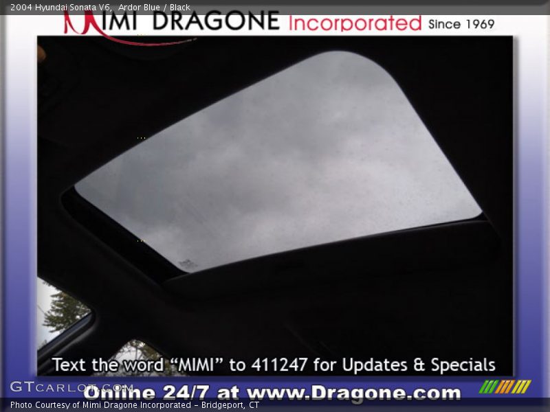 Ardor Blue / Black 2004 Hyundai Sonata V6