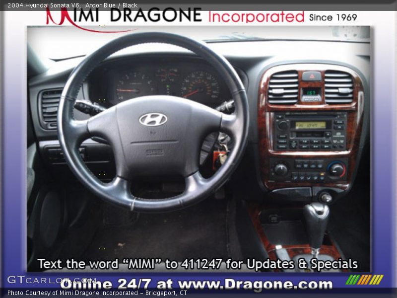 Ardor Blue / Black 2004 Hyundai Sonata V6