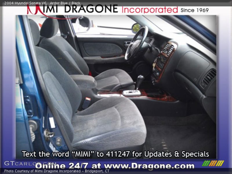 Ardor Blue / Black 2004 Hyundai Sonata V6