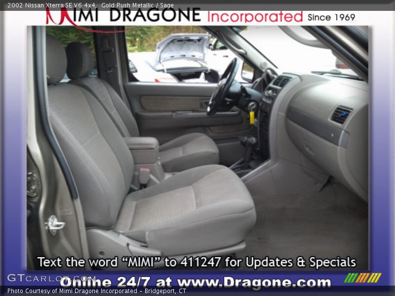 Gold Rush Metallic / Sage 2002 Nissan Xterra SE V6 4x4