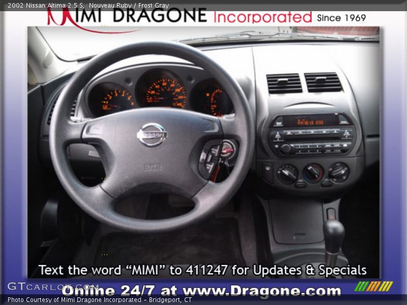 Nouveau Ruby / Frost Gray 2002 Nissan Altima 2.5 S