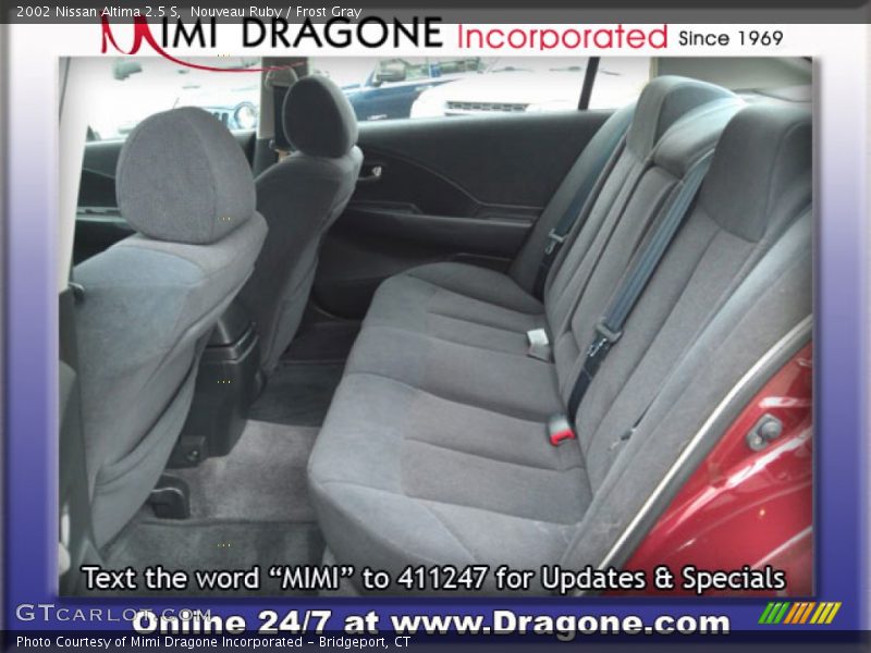 Nouveau Ruby / Frost Gray 2002 Nissan Altima 2.5 S