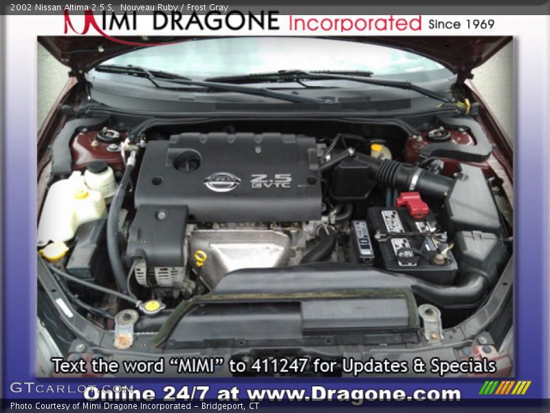 Nouveau Ruby / Frost Gray 2002 Nissan Altima 2.5 S