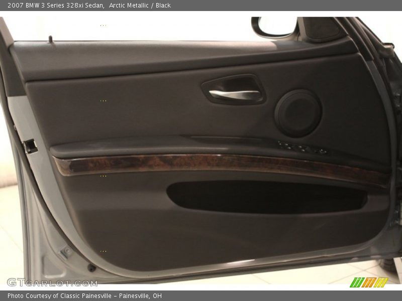 Arctic Metallic / Black 2007 BMW 3 Series 328xi Sedan