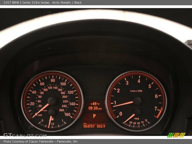 Arctic Metallic / Black 2007 BMW 3 Series 328xi Sedan