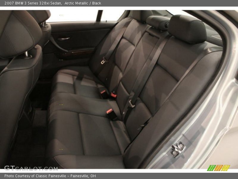 Arctic Metallic / Black 2007 BMW 3 Series 328xi Sedan