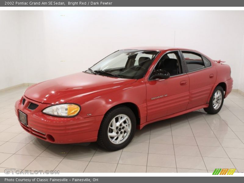 Bright Red / Dark Pewter 2002 Pontiac Grand Am SE Sedan