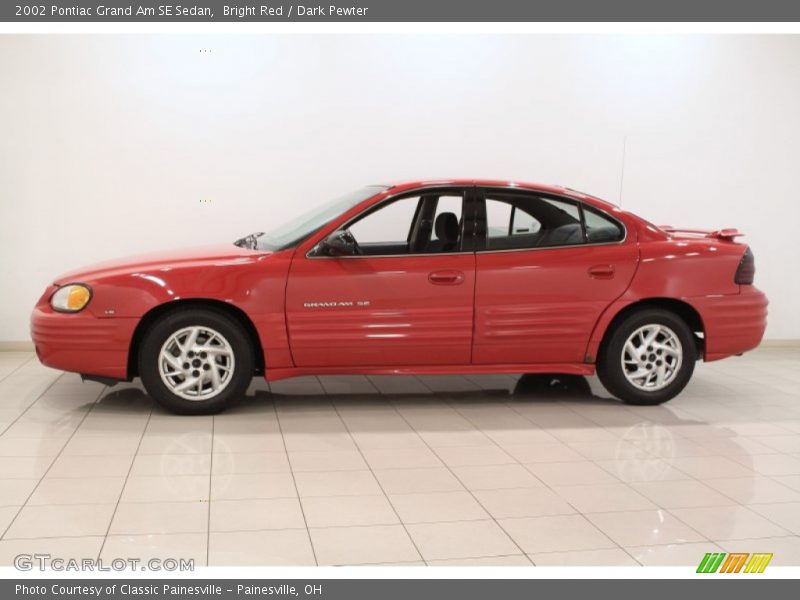 Bright Red / Dark Pewter 2002 Pontiac Grand Am SE Sedan