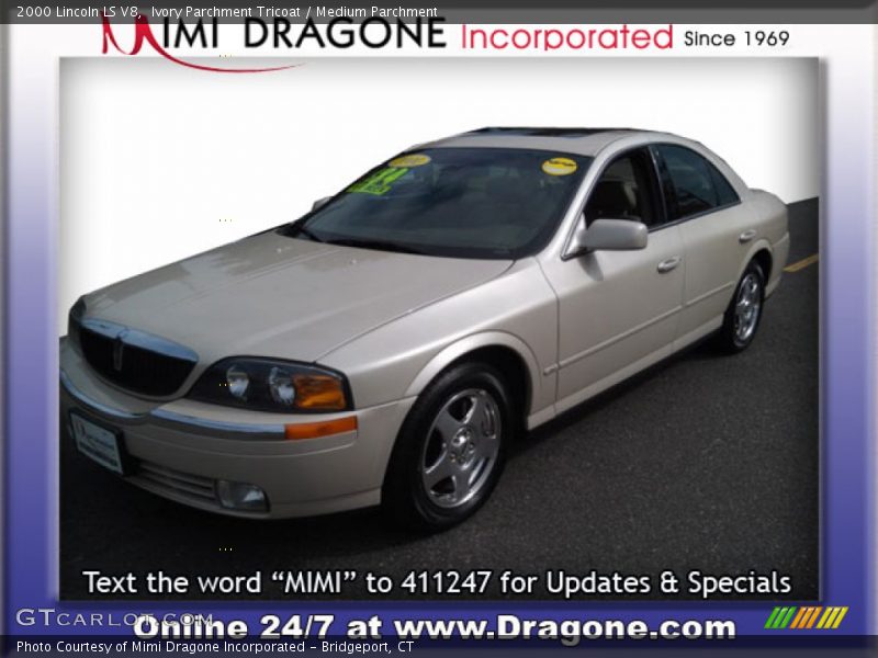 Ivory Parchment Tricoat / Medium Parchment 2000 Lincoln LS V8