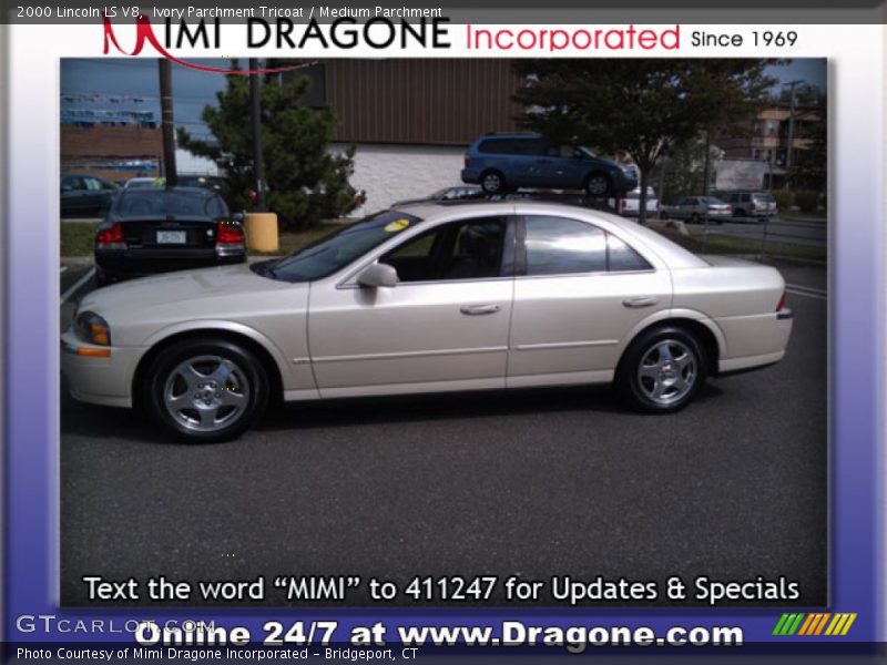 Ivory Parchment Tricoat / Medium Parchment 2000 Lincoln LS V8
