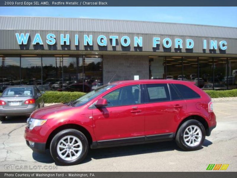 Redfire Metallic / Charcoal Black 2009 Ford Edge SEL AWD