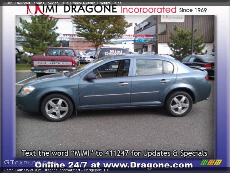 Blue Granite Metallic / Neutral Beige 2005 Chevrolet Cobalt LT Sedan
