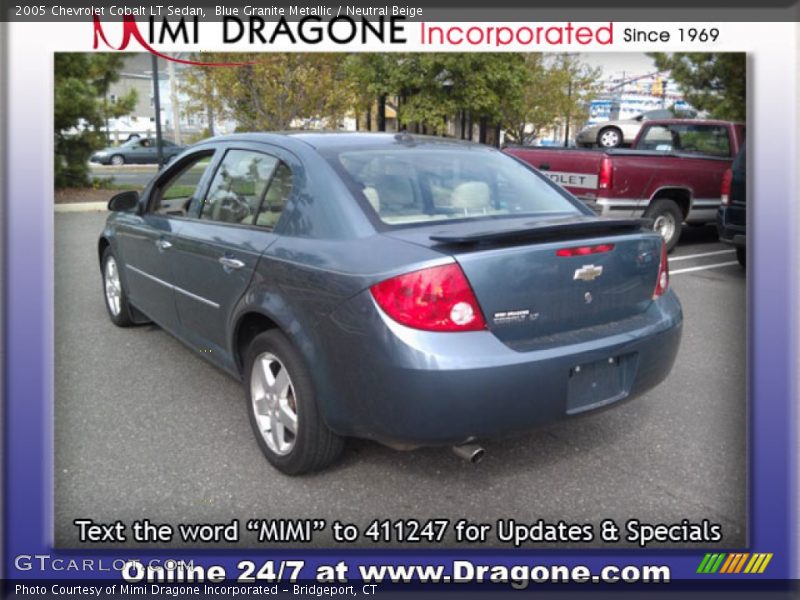 Blue Granite Metallic / Neutral Beige 2005 Chevrolet Cobalt LT Sedan
