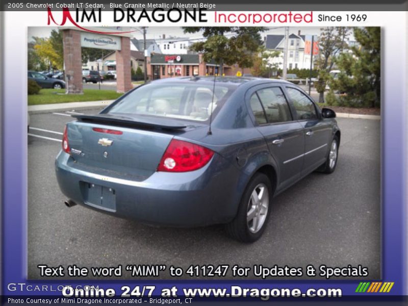 Blue Granite Metallic / Neutral Beige 2005 Chevrolet Cobalt LT Sedan