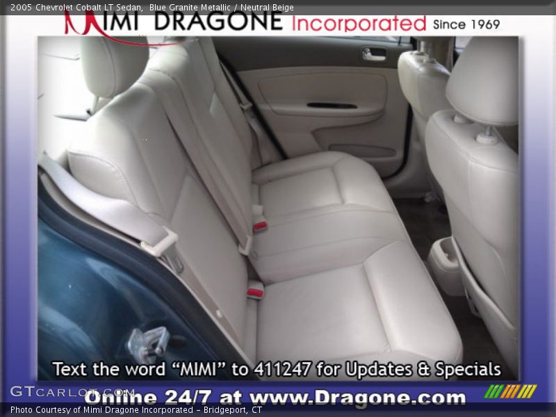 Blue Granite Metallic / Neutral Beige 2005 Chevrolet Cobalt LT Sedan