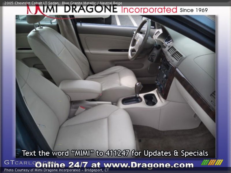 Blue Granite Metallic / Neutral Beige 2005 Chevrolet Cobalt LT Sedan