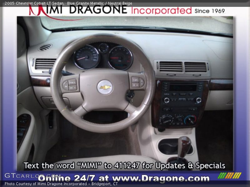 Blue Granite Metallic / Neutral Beige 2005 Chevrolet Cobalt LT Sedan
