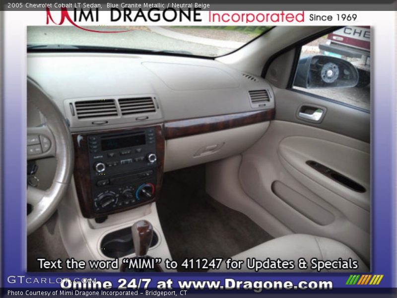Blue Granite Metallic / Neutral Beige 2005 Chevrolet Cobalt LT Sedan