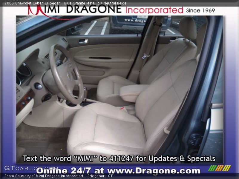 Blue Granite Metallic / Neutral Beige 2005 Chevrolet Cobalt LT Sedan